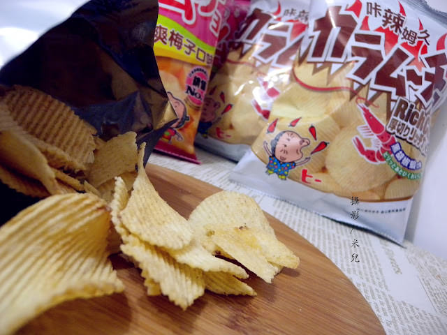 【零食】台灣湖池屋 酸叭姆久平切洋芋片 清爽梅子口味 咔辣姆久厚切洋芋片 黑胡椒蝦口味